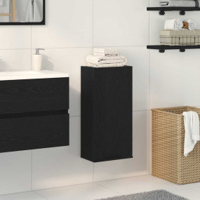 Bathroom Cabinet Black Oak Engineered wood 12.6 x 7.9 x...