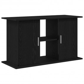 Aquarium Stand Black Oak Engineered Wood 39.8 x 16.1 x ...