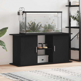 Aquarium Stand Black Oak Engineered Wood 47.6 x 16.1 x ...