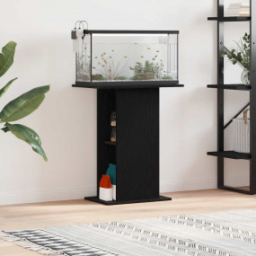 Aquarium Stand Black Oak Engineered Wood Aquarium Stand
