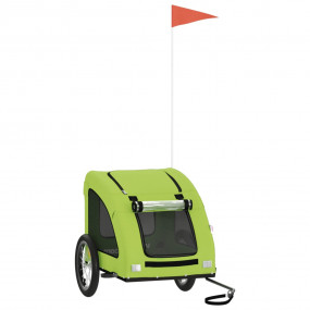 Pet Bike Trailer Green Oxford fabric, iron, PVC