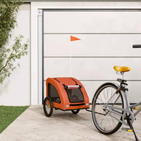 Pet Bike Trailer Orange Oxford fabric, iron, PVC Medium...