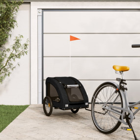Pet Bike Trailer Black Iron Small Collapsible Pet Bike ...