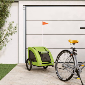 Pet Bike Trailer Green Oxford fabric, iron, PVC Medium ...