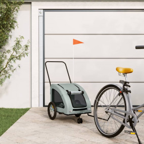 Pet Bike Trailer Grey Oxford fabric, iron, PVC Medium D...