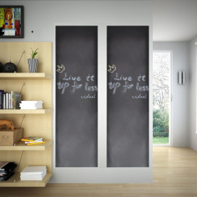 Imag:Wall Sticker Blackboard 1.5'x6.6' 2 Rolls with Chalks