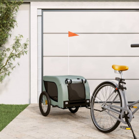 Pet Bike Trailer Grey and black Iron, Oxford fabric, PV...
