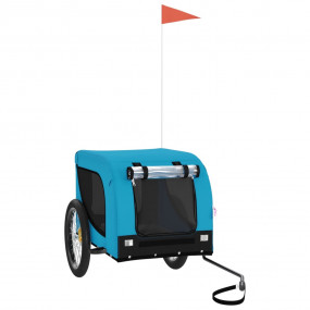 Pet Bike Trailer Blue and Black Oxford fabric, iron, PV...