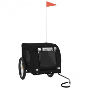 Pet Bike Trailer Black Oxford fabric, Iron, PVC Small C...