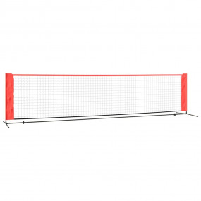 Tennis Net Black and Red 157.5"x39.4"x34.3" Polyester