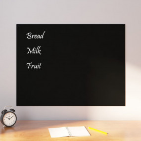 Wall-mounted Magnetic Board Black 31.5"x23.6"Tempered G...