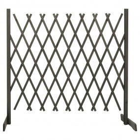 Garden Trellis Fence Gray 70.9"x39.4" Solid Firwood