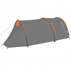 Imag:Camping Tent 4 Persons Gray and Orange