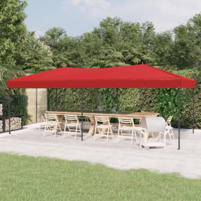 Party Tent Red 210D oxford fabric; steel 10x20 ft Folda...