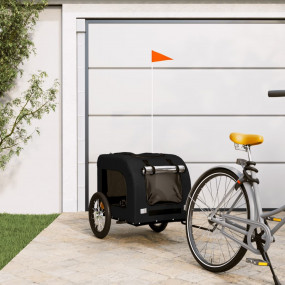 Pet Bike Trailer Black Oxford fabric, iron, PVC Medium ...
