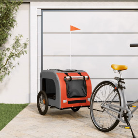 Pet Bike Trailer Orange Oxford fabric Small Durable