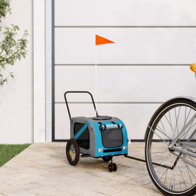 Pet Bike Trailer Blue Oxford fabric Small Durable