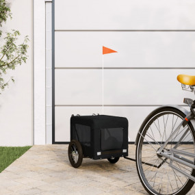 Pet Bike Trailer Black Oxford fabric, Iron, PVC