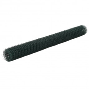 Chicken Wire Fence Steel with PVC Coating 32.8'x4.9' Gr...