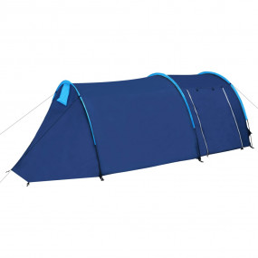 Imag:Waterproof Camping Tent 4 Persons Navy Blue/Light Blue