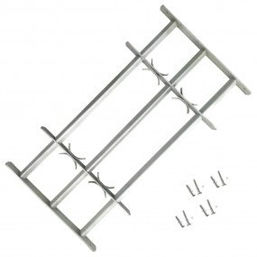 Adjustable Security Grille for Windows with 3 Crossbars...