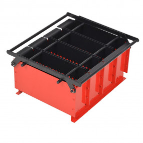 Paper Log Briquette Maker Steel 15"x12.2"x7.1" Black an...