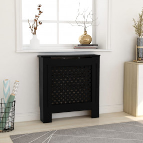 MDF Radiator Cover Black 30.7"