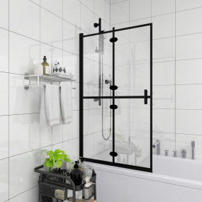 Folding Shower Enclosure ESG 47.2"x55.1" Black