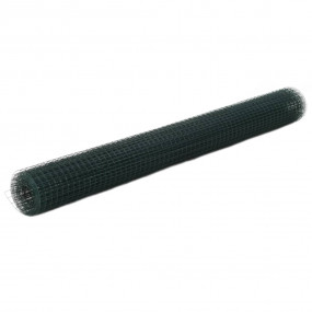 Chicken Wire Fence Steel with PVC Coating 82'x4.9' Gree...