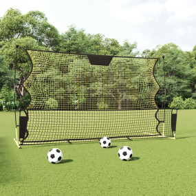 Football Rebounder Net Black and Yellow 72"x33.5"x47.2"...