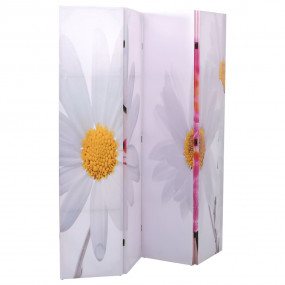 Folding Room Divider 63"x66.9" Flower