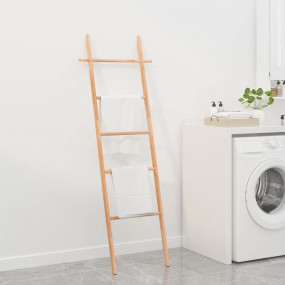 Towel Ladder 66.9" Solid Wood Walnut