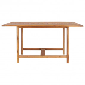 Patio Table 59.1"x59.1"x29.9" Solid Teak Wood