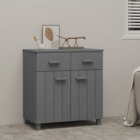 Sideboard HAMAR Dark Gray 31.1"x15.7"x31.5" Solid Wood ...