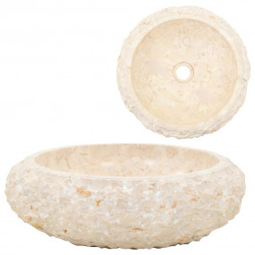 Sink 15.7"x4.7" Marble Cream