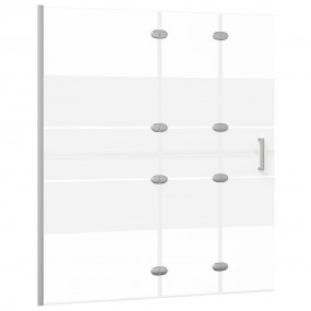 Folding Shower Enclosure ESG 47.2"x55.1" White