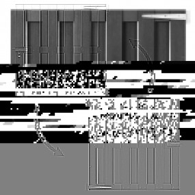 Garden Gate WPC 39.4"x39.4" Gray
