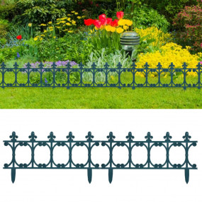 Lawn Edgings 16 pcs Green 393.7" PP