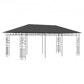 Gazebo with Mosquito Net 19.7'x9.8'x9' Anthracite