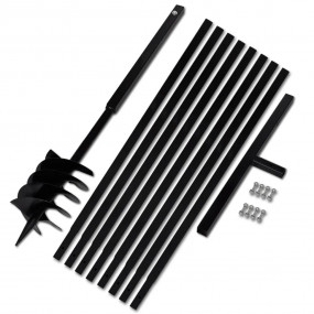 Ground Drill Handle 7.09" with Extension Tube 29'6" Ste...