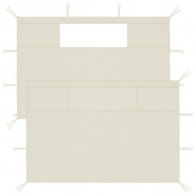 Gazebo Sidewalls with Windows 2 pcs Cream