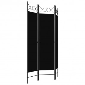 3-Panel Room Divider Black 47.2"x70.9"