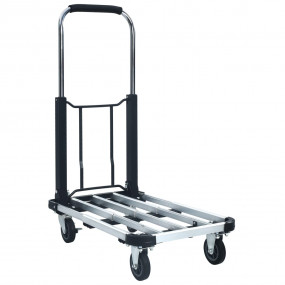 Foldable Transport Trolley 330.7 lb Aluminum Silver