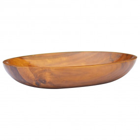 Basin Solid Wood Teak 23.6"x15.7"x3.9"