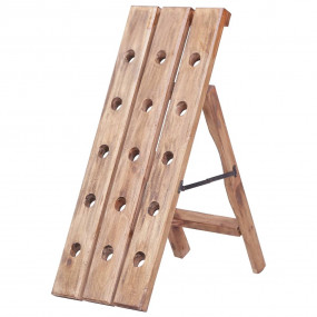 Wine Rack for 15 Bottles 10.2"x19.7"x27.6" Solid Mahoga...