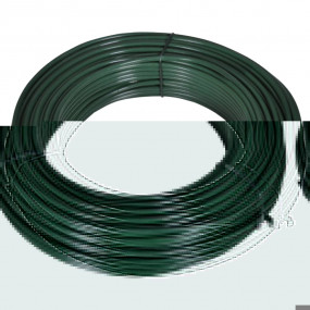 Fence Span Wire 180.4' 0.08"/0.12" Steel Green