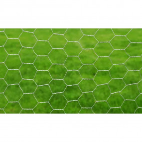 Chicken Wire Fence Galvanized Steel 82'x1.6' Silver