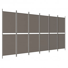 6-Panel Room Divider Anthracite 118.1"x70.9" Fabric
