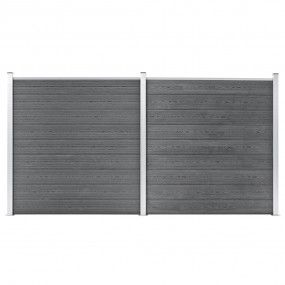 Garden Fence WPC 139"x73.2" Gray
