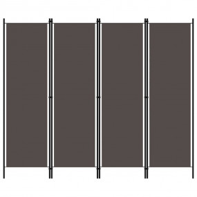 4-Panel Room Divider Anthracite 78.7"x70.9"